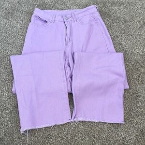 Purple jeans